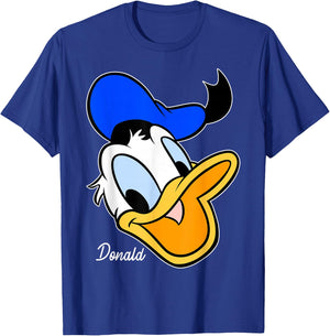 Disney Mickey And Friends Donald Duck Big Face T-Shirt - T-Shirt | Royal