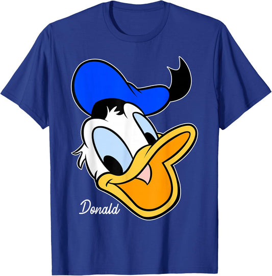 Disney Mickey And Friends Donald Duck Big Face T-Shirt - T-Shirt | Royal