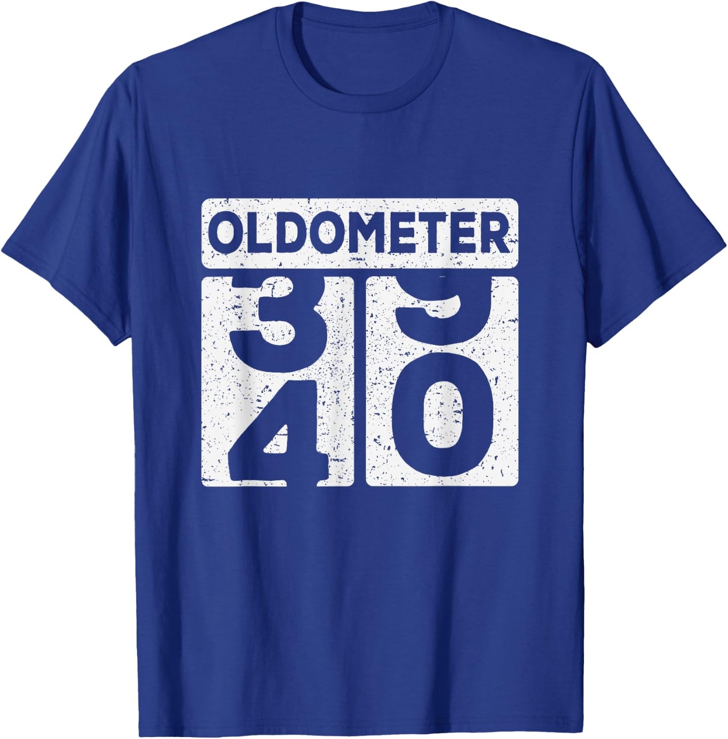 Oldometer 39 40 Funny Happy 40th Birthday Gift Men Women T-Shirt - T-Shirt | Royal