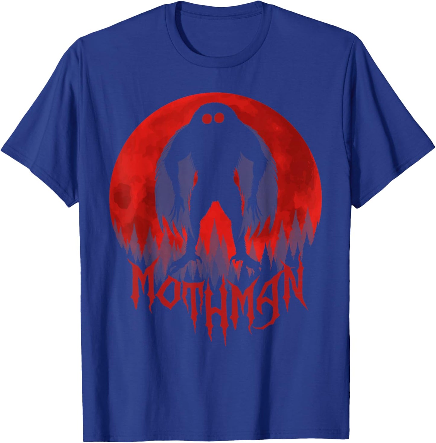 Mothman Full Moon! Cool Cryptid Women, Kids Mothman T-Shirt - T-Shirt | Royal