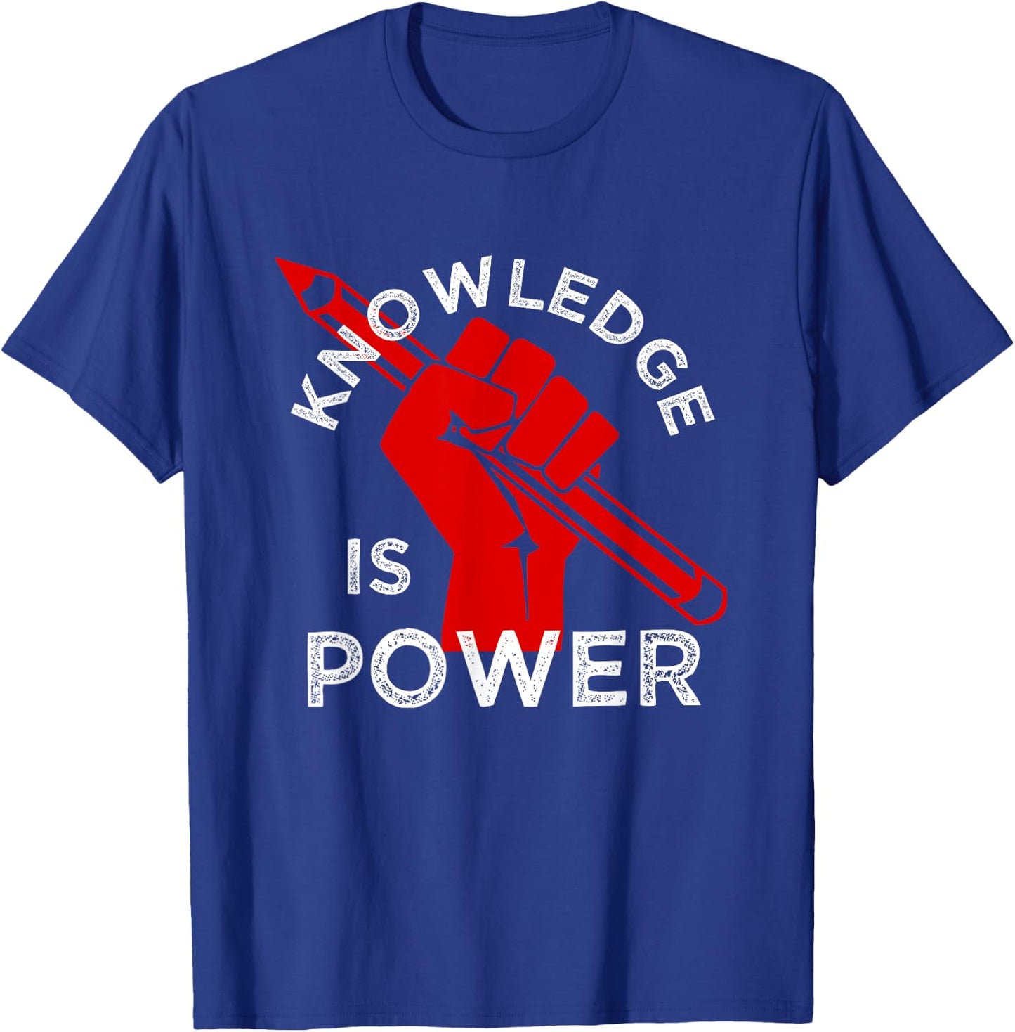 Resist | Education Resistance | Knowledge is Power T-Shirt - T-Shirt | Royal