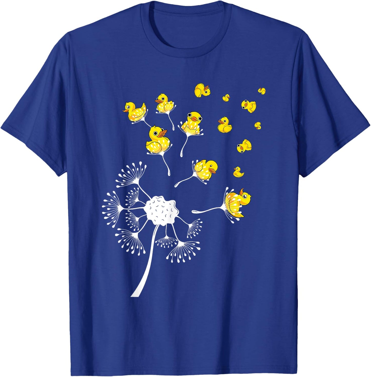 Dandelion Duckling Duckie Bath Toy Ducky Funny Rubber Duck T-Shirt - T-Shirt | Royal