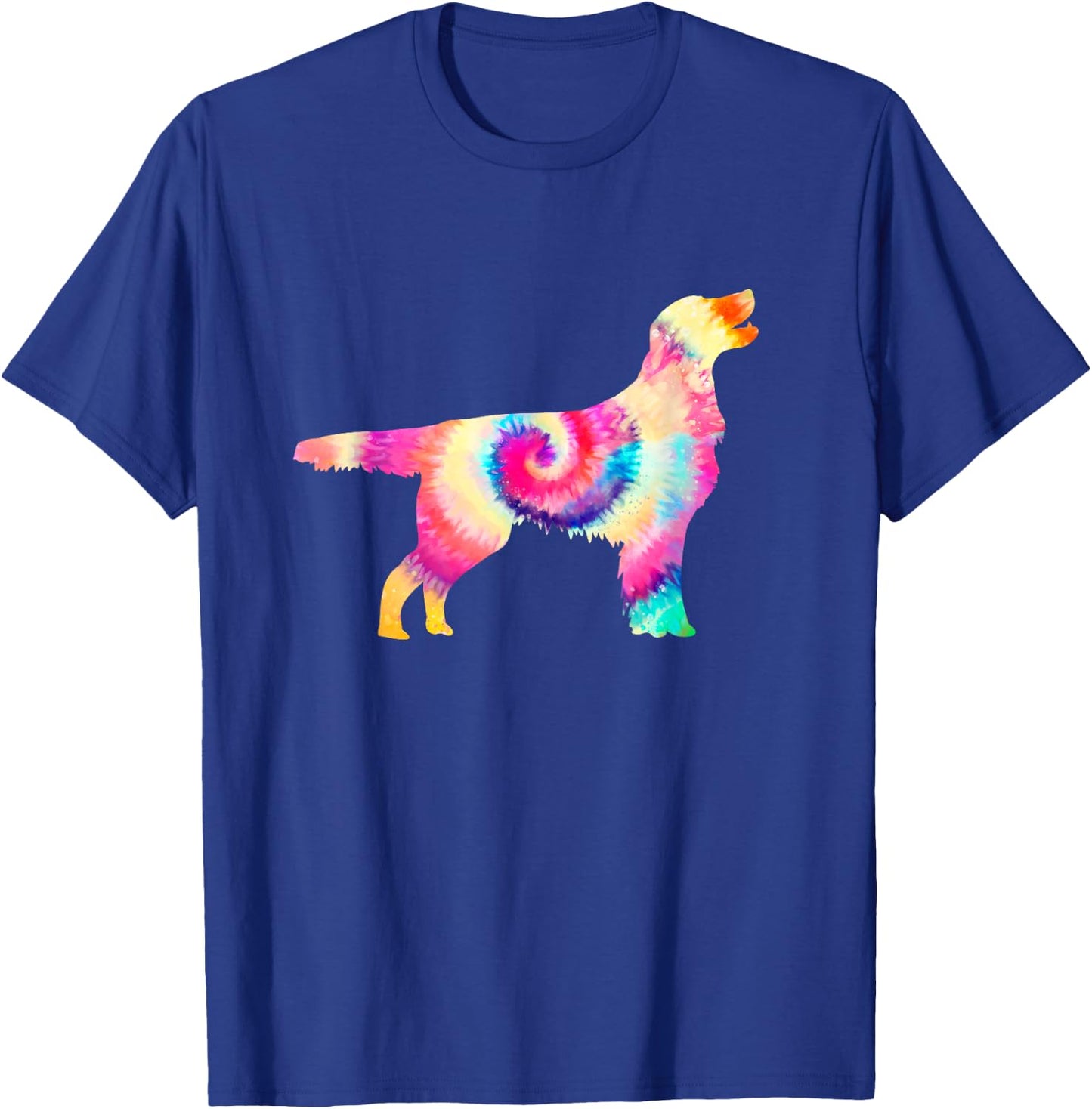 Flat-Coated Retriever Flat-Coat Dog Lover Tie Dye T-Shirt - T-Shirt | Royal