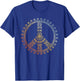 Sunny Neutral Boho Yoga Ornate Mandala Peace Sign Hippie T-Shirt - T-Shirt | Royal