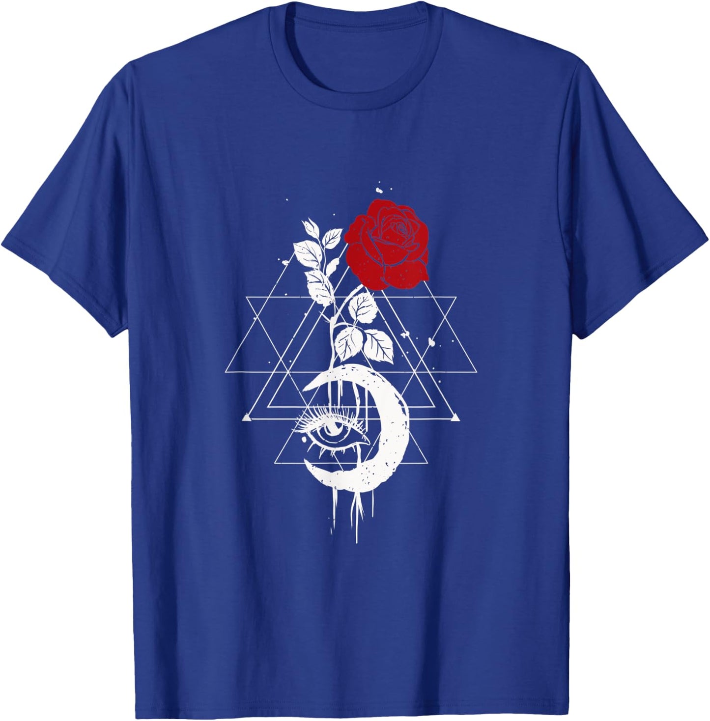 Moon phase wild rose design spiritual moon cycle T-Shirt - T-Shirt | Royal