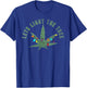 Light the tree | Vintage Christmas weed smoker T-Shirt - T-Shirt | Royal