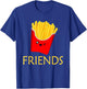 Matching Set - Burger and Fries - Best Friends Gift T-Shirt - T-Shirt | Royal