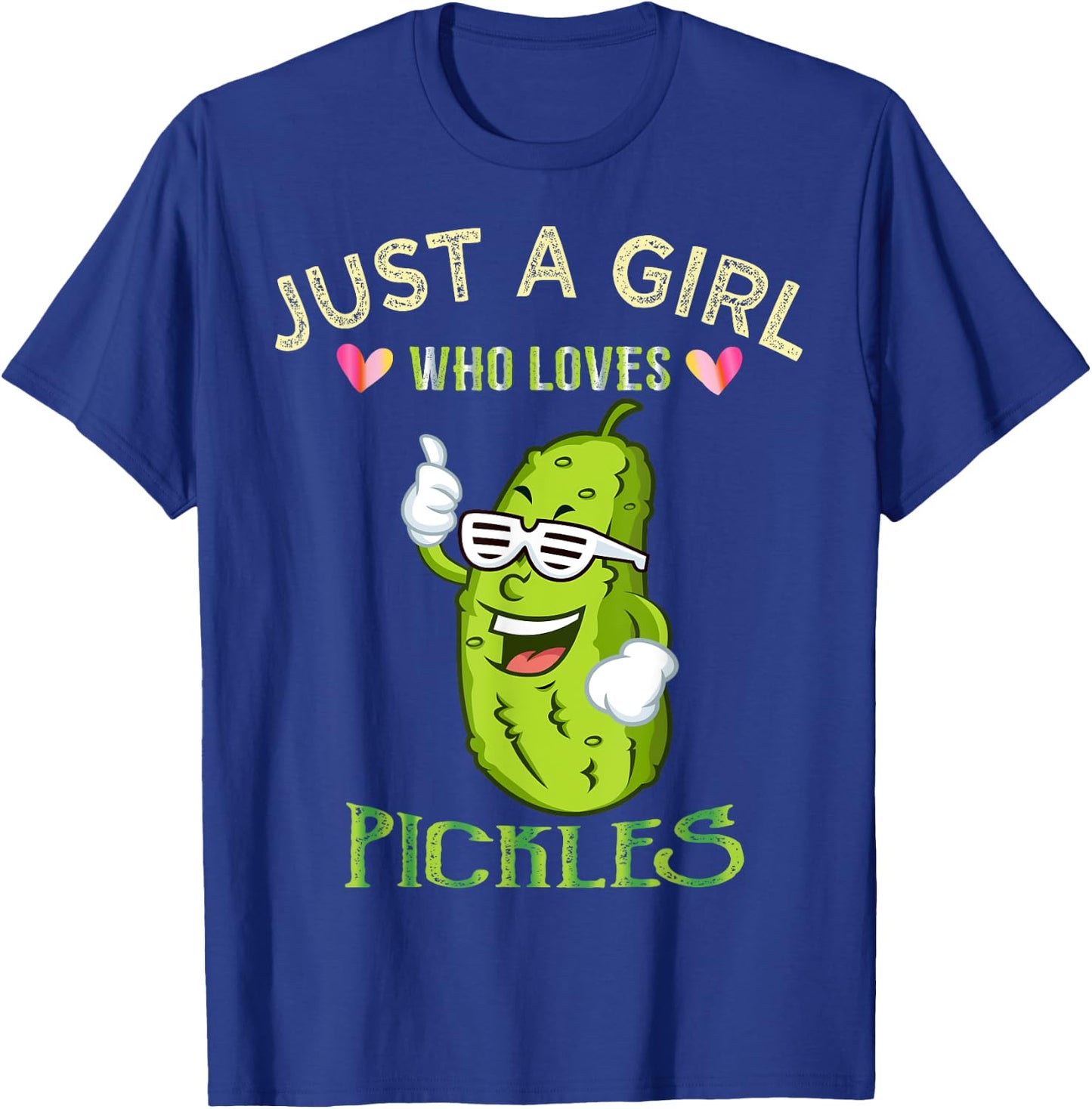 Just A Girl Who Loves Pickles Gift T-Shirt - T-Shirt | Royal