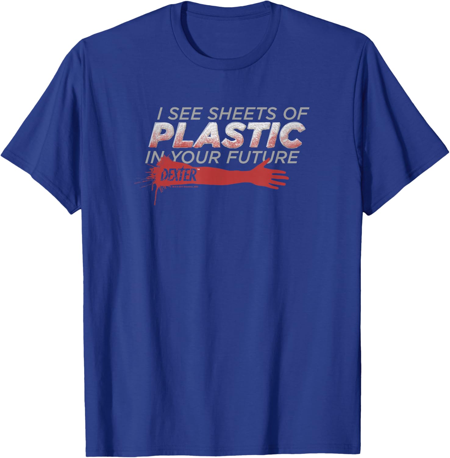Dexter Plastic Prediction T-Shirt - T-Shirt | Royal