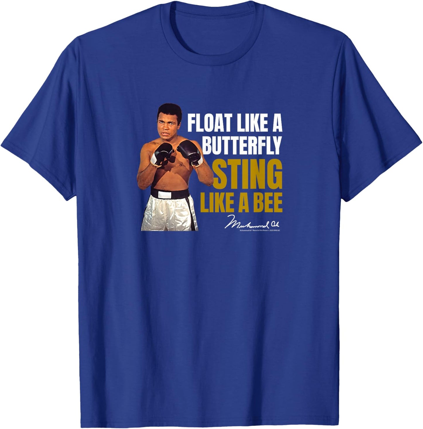 Muhammad Ali - Float Like A Butterfly T-Shirt - T-Shirt | Royal