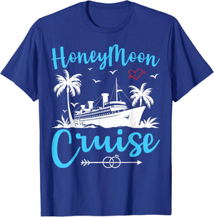 Honeymoon Cruise Shirt Cruising Couple Newlyweds Vacation T-Shirt - T-Shirt | Royal