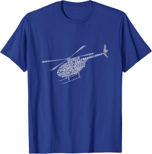 Aviation Phonetic Alphabet Helicopter Pilot T-Shirt - T-Shirt | Royal