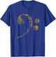Large Bass Clef Bass Key T-Shirt - T-Shirt | Royal