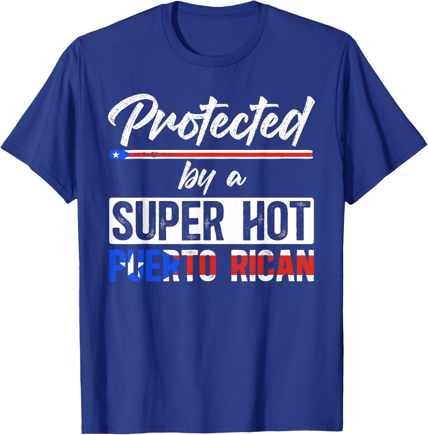 Puerto Rican Husband Wife of A Puerto Rican Husband T-Shirt - T-Shirt | Royal