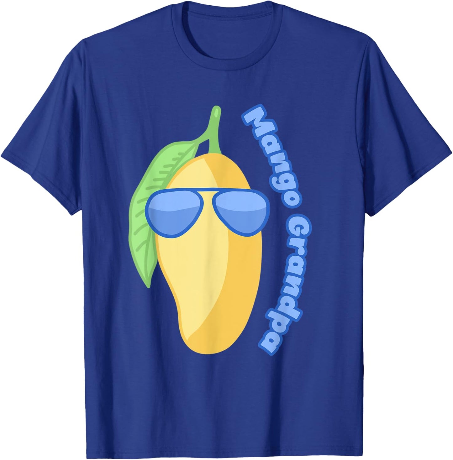 Mango Grandpa Family Fruit Art In Sunglasses For Summer T-Shirt - T-Shirt | Royal