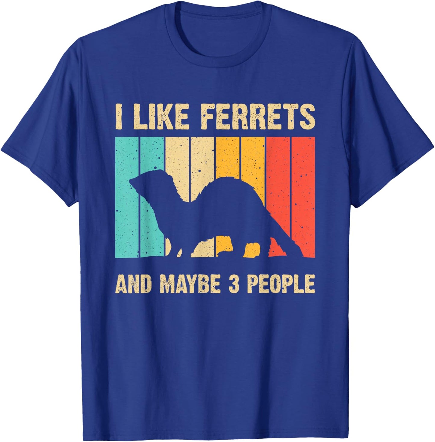 Funny Ferret Design Women Ferret Lover Introvert T-Shirt - T-Shirt | Royal