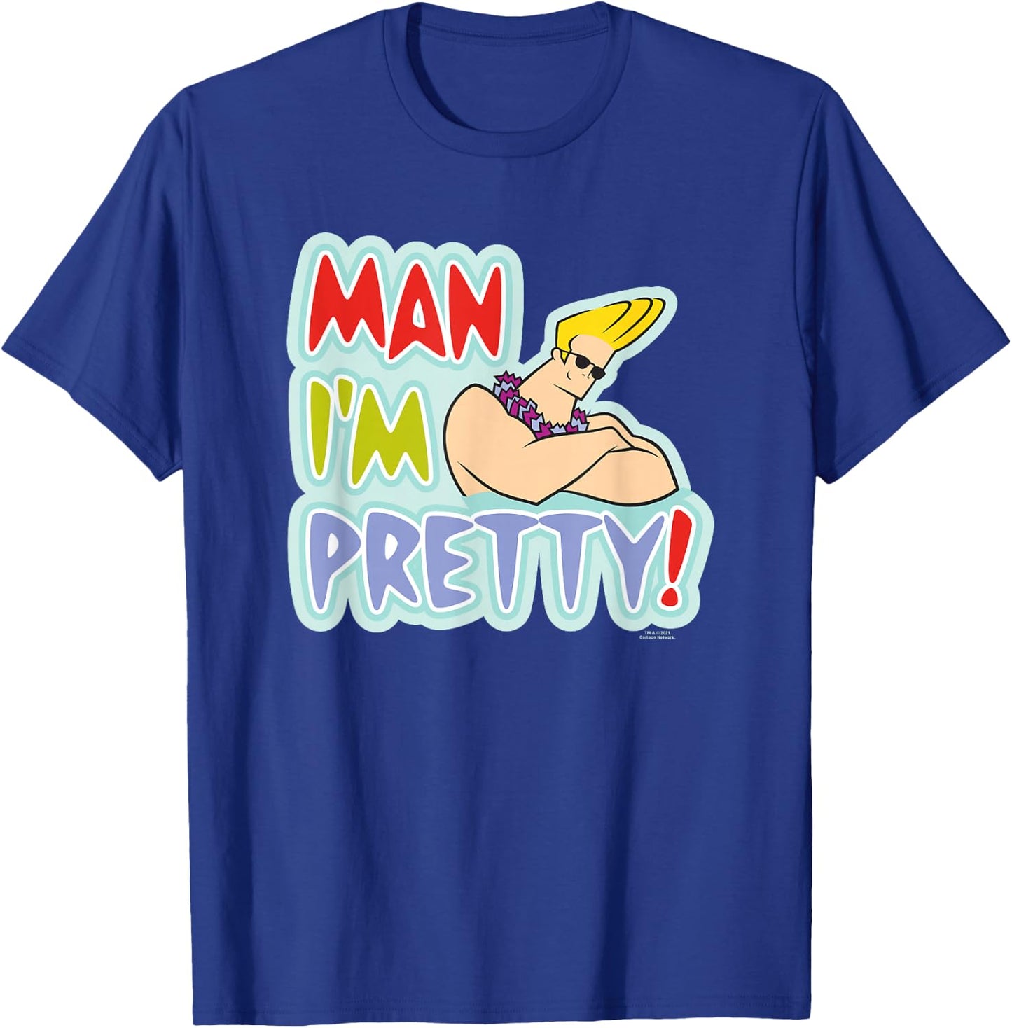 Johnny Bravo Man I'm Pretty! T-Shirt - T-Shirt | Royal