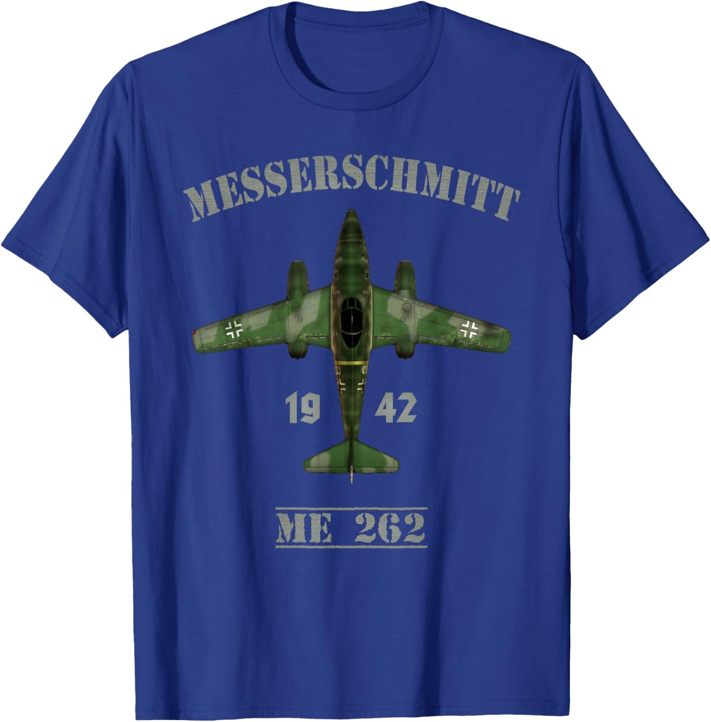 ME262 The World's First Jet Fighter T-Shirt - T-Shirt | Royal