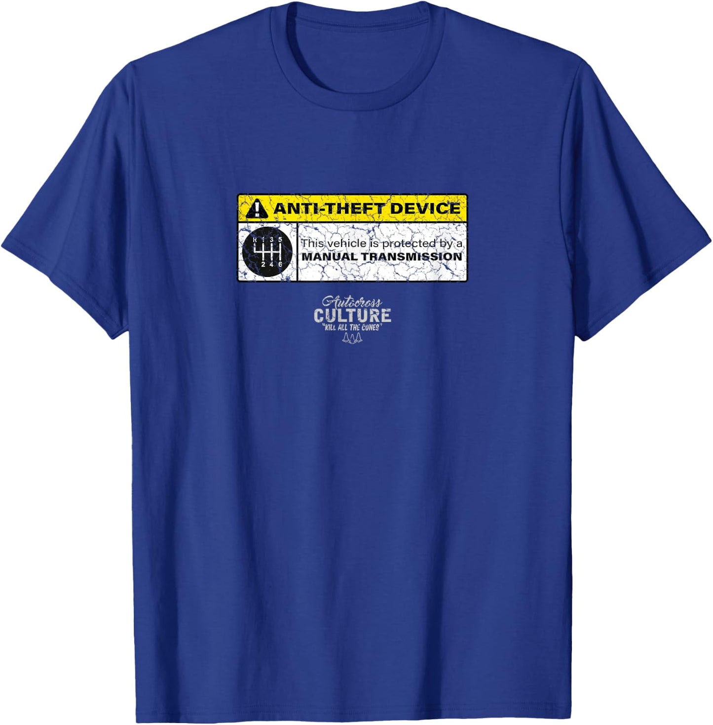 Manual Transmission Anti Theft Device Funny Autocross T-Shirt - T-Shirt | Royal