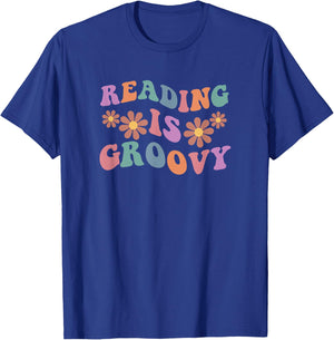 Reading is groovy T-Shirt - T-Shirt | Royal
