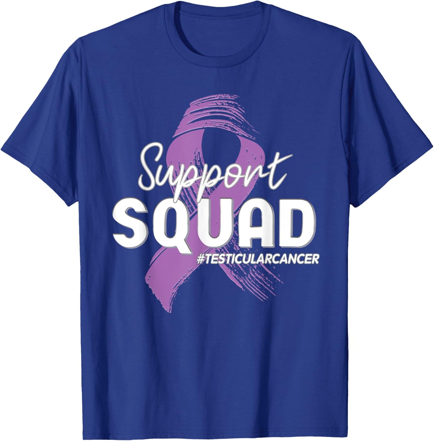 Support Squad for Testicular Cancer Warrior T-Shirt - T-Shirt | Royal