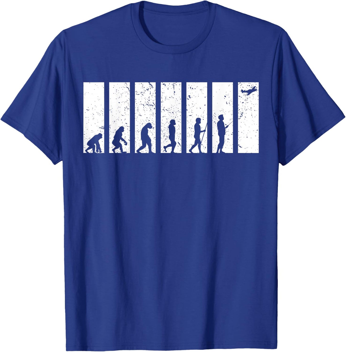 Evolution Model Flying Funny RC Airplane Aviator Gifts T-Shirt - T-Shirt | Royal