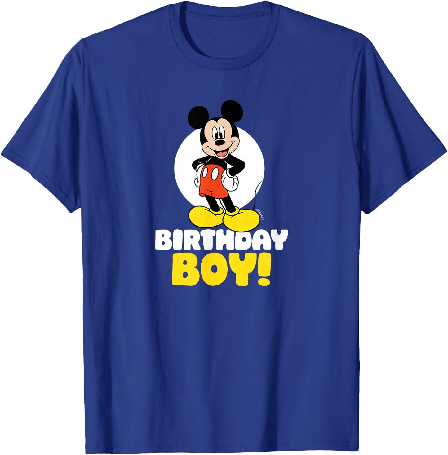 Mickey Mouse Birthday Boy T-Shirt - T-Shirt | Royal