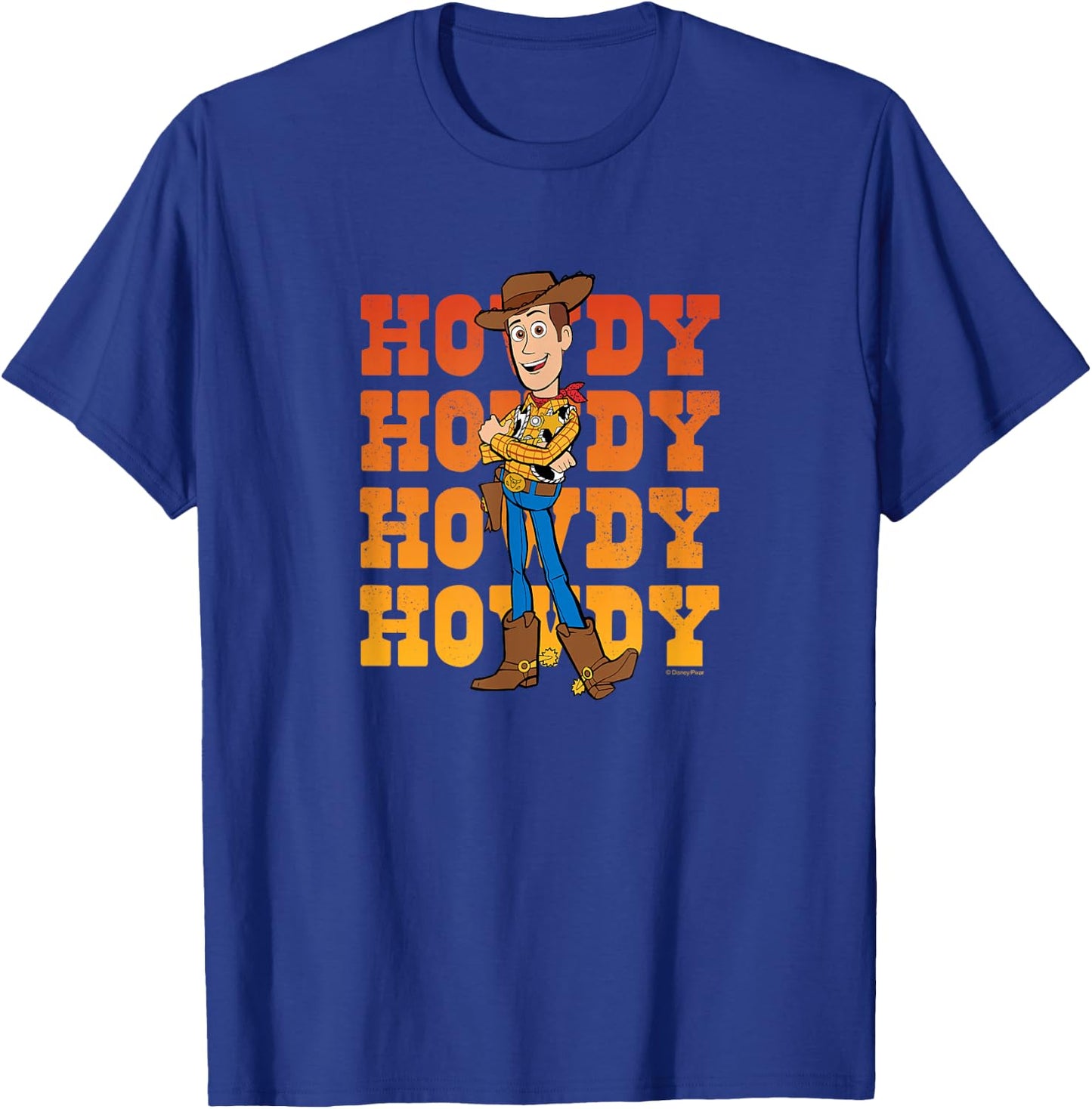 Toy Story - Woody Howdy T-Shirt - T-Shirt | Royal