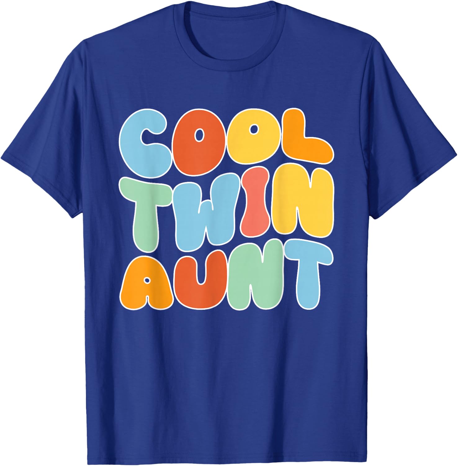 Cool Twin Aunt Of Twins Twin Auntie Of Twins T-Shirt - T-Shirt | Royal