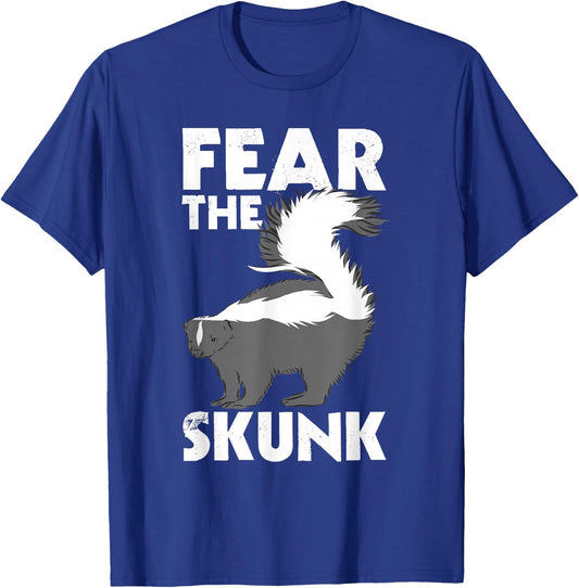 Fear The Skunk - Zoologist Zookeeper Wildlife Animal Lover T-Shirt - T-Shirt | Royal