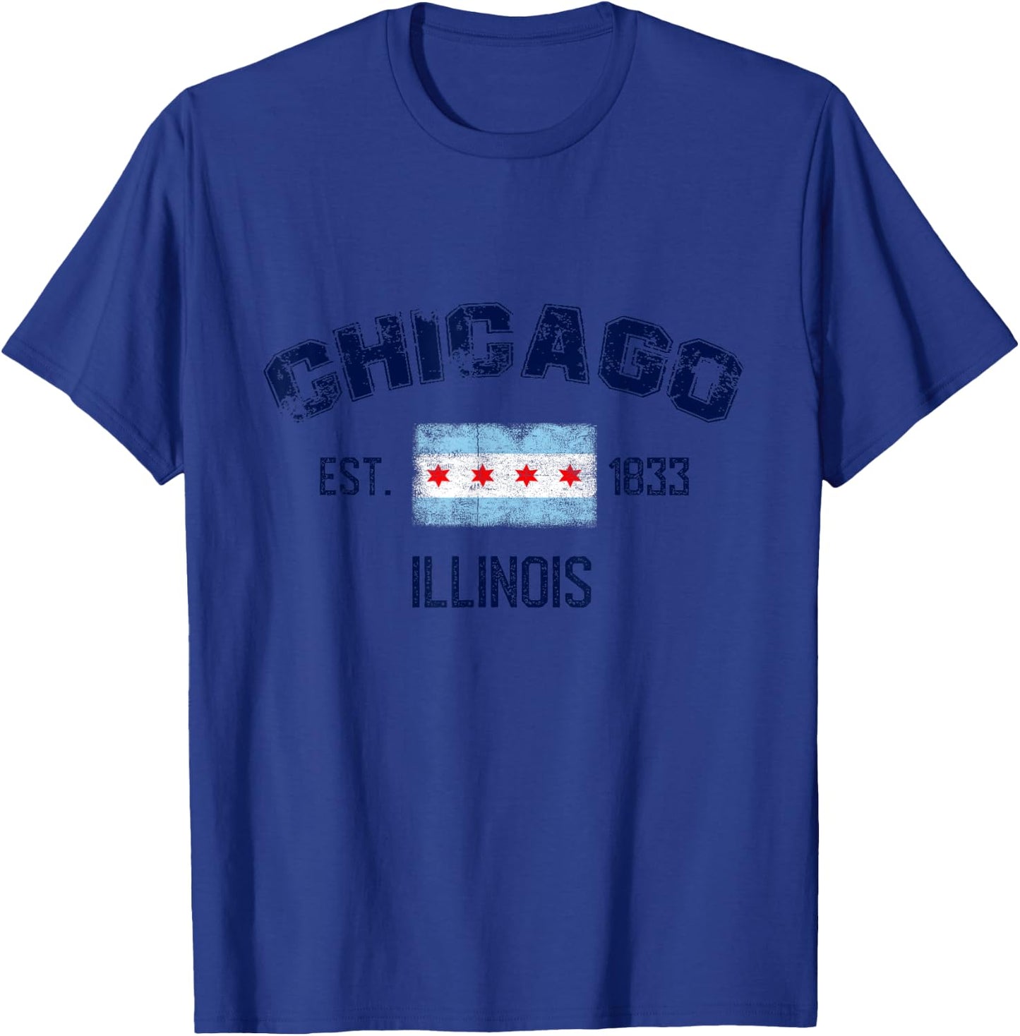 I Love Chicago, Chicago Graphic Design , Chicago City T-Shirt - T-Shirt | Royal