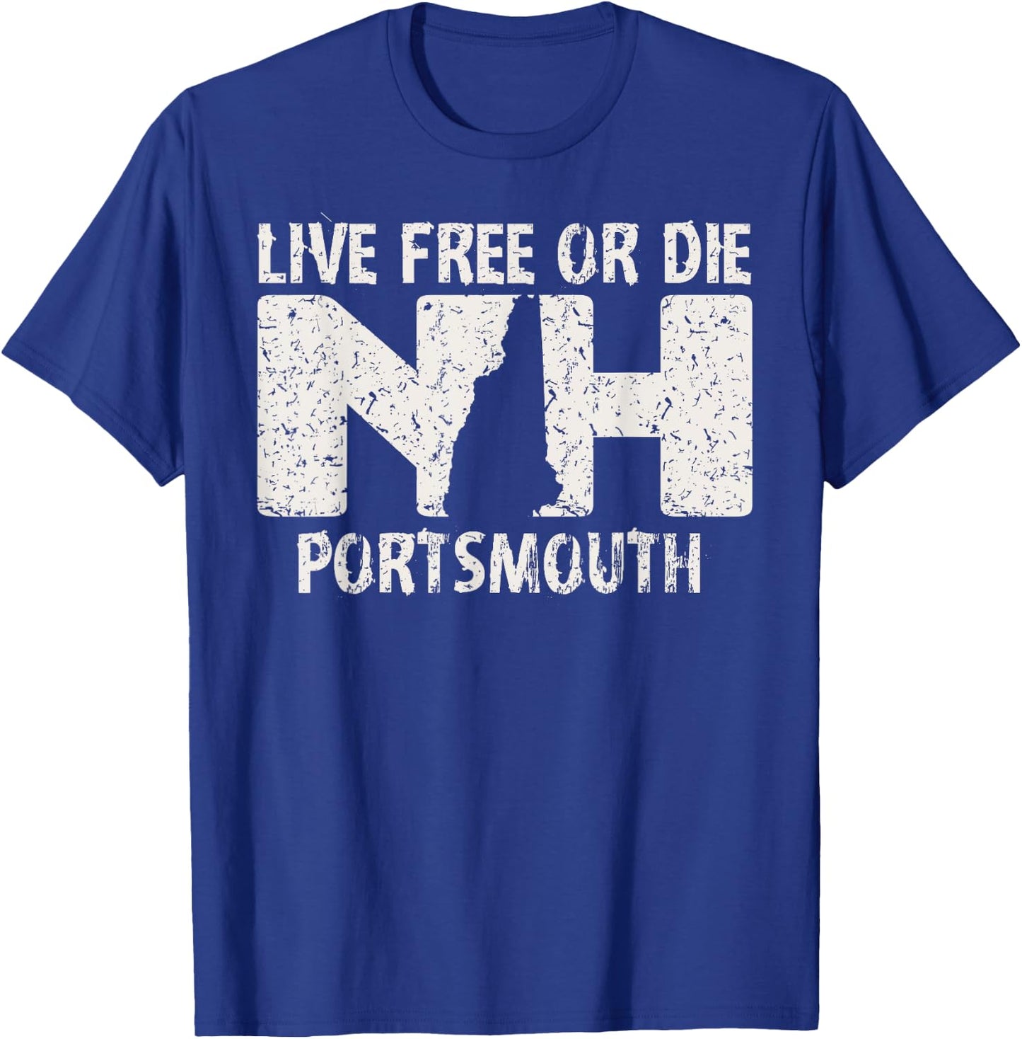 Portsmouth, NH Live Free or Die T-Shirt - T-Shirt | Royal