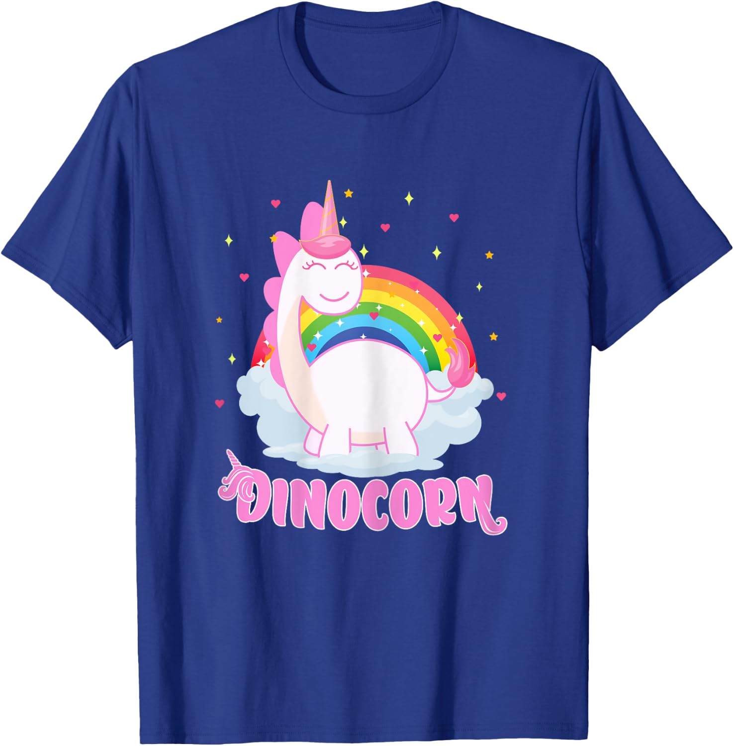 Cool Dinocorn Gift Unicorn and Dinosaur Lover Boys Girls T-Shirt - T-Shirt | Royal