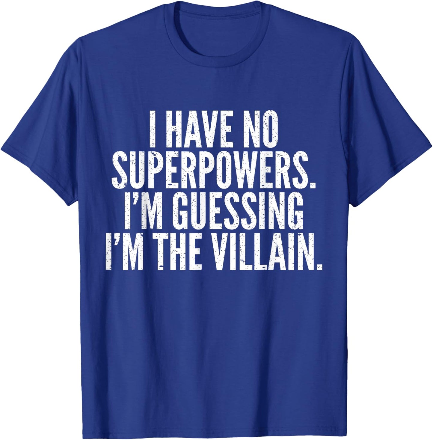 Superhero Villain Funny Hero Comic Nerds & Geeks T-Shirt - T-Shirt | Royal