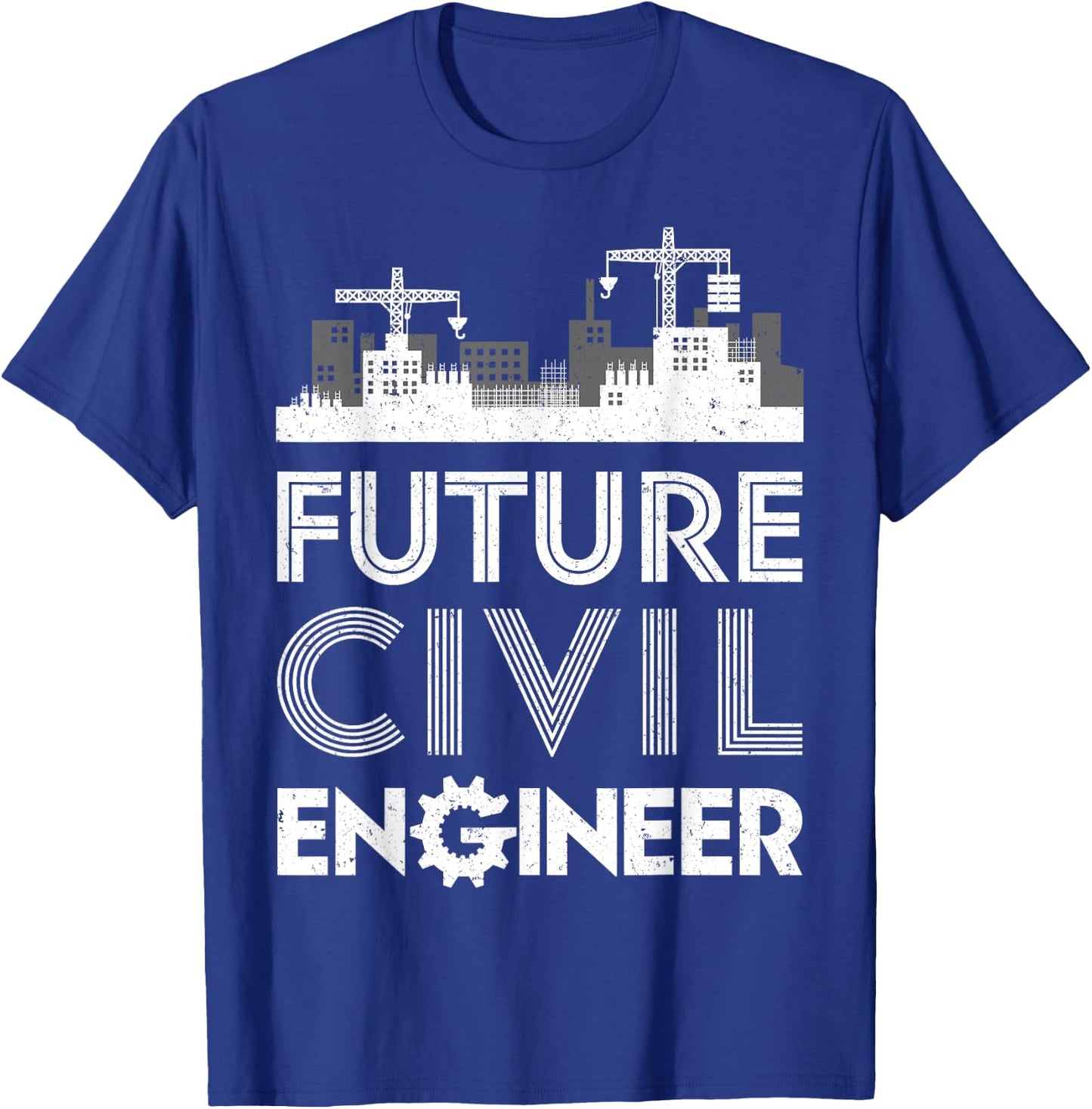 Future Civil Engineer Men Women Engineering Student Gifts T-Shirt - T-Shirt | Royal