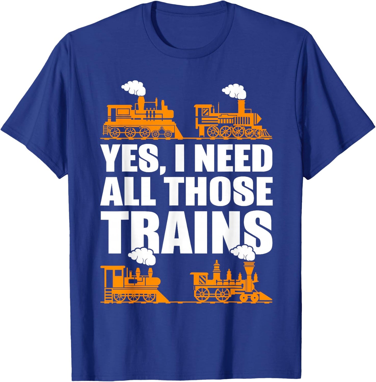 Train Collector Funny Model Train Small T-Shirt - T-Shirt | Royal