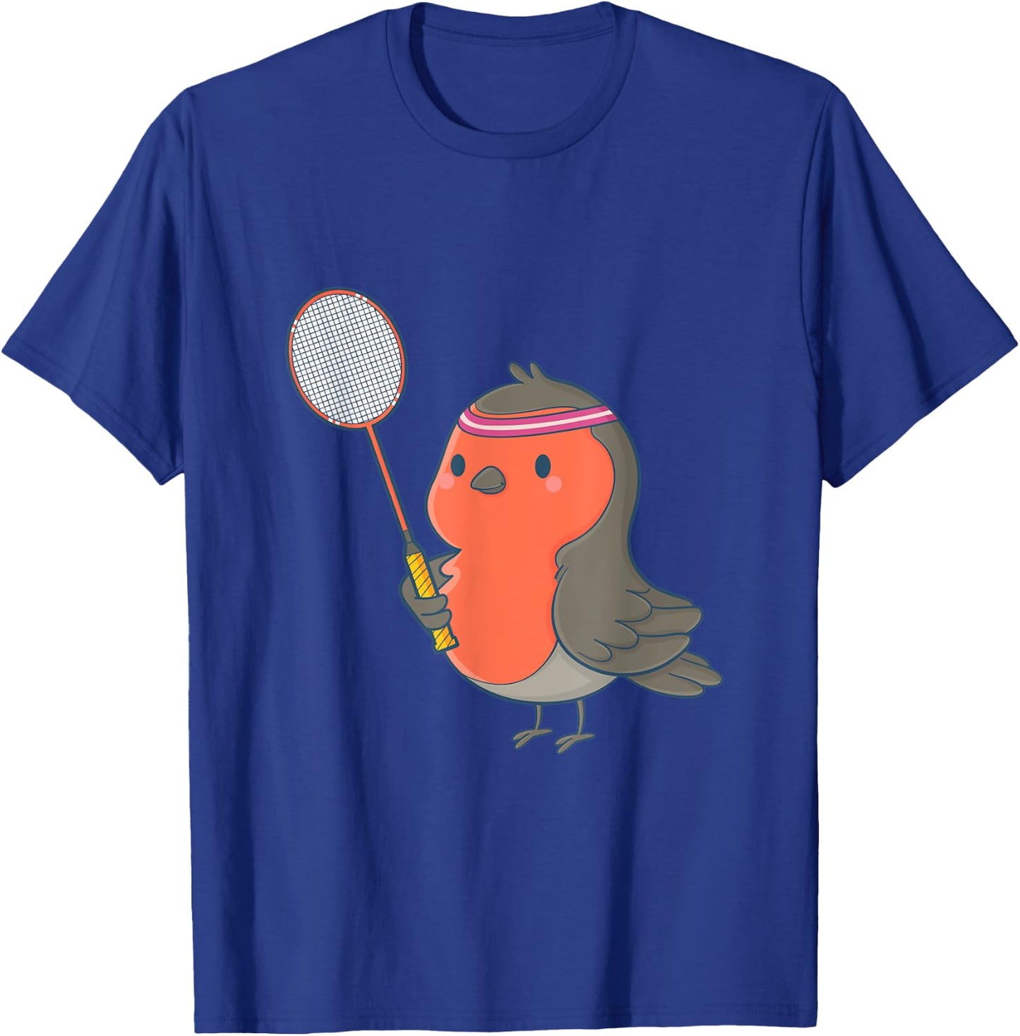 Badminton and shuttlecock player bird T-Shirt - T-Shirt | Royal