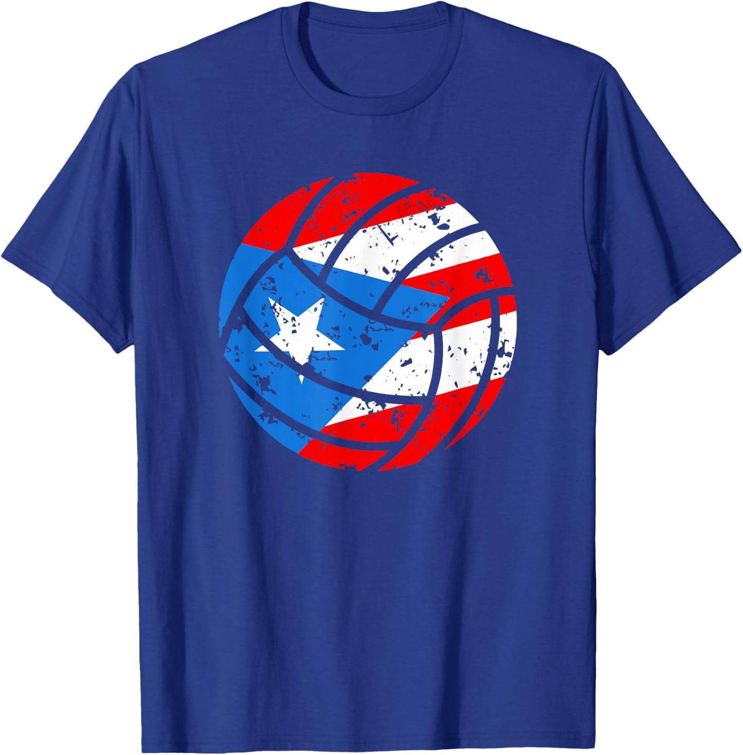 Puerto Rican Volleyball Proud Boricua Flag Puerto Rico T-Shirt - T-Shirt | Royal