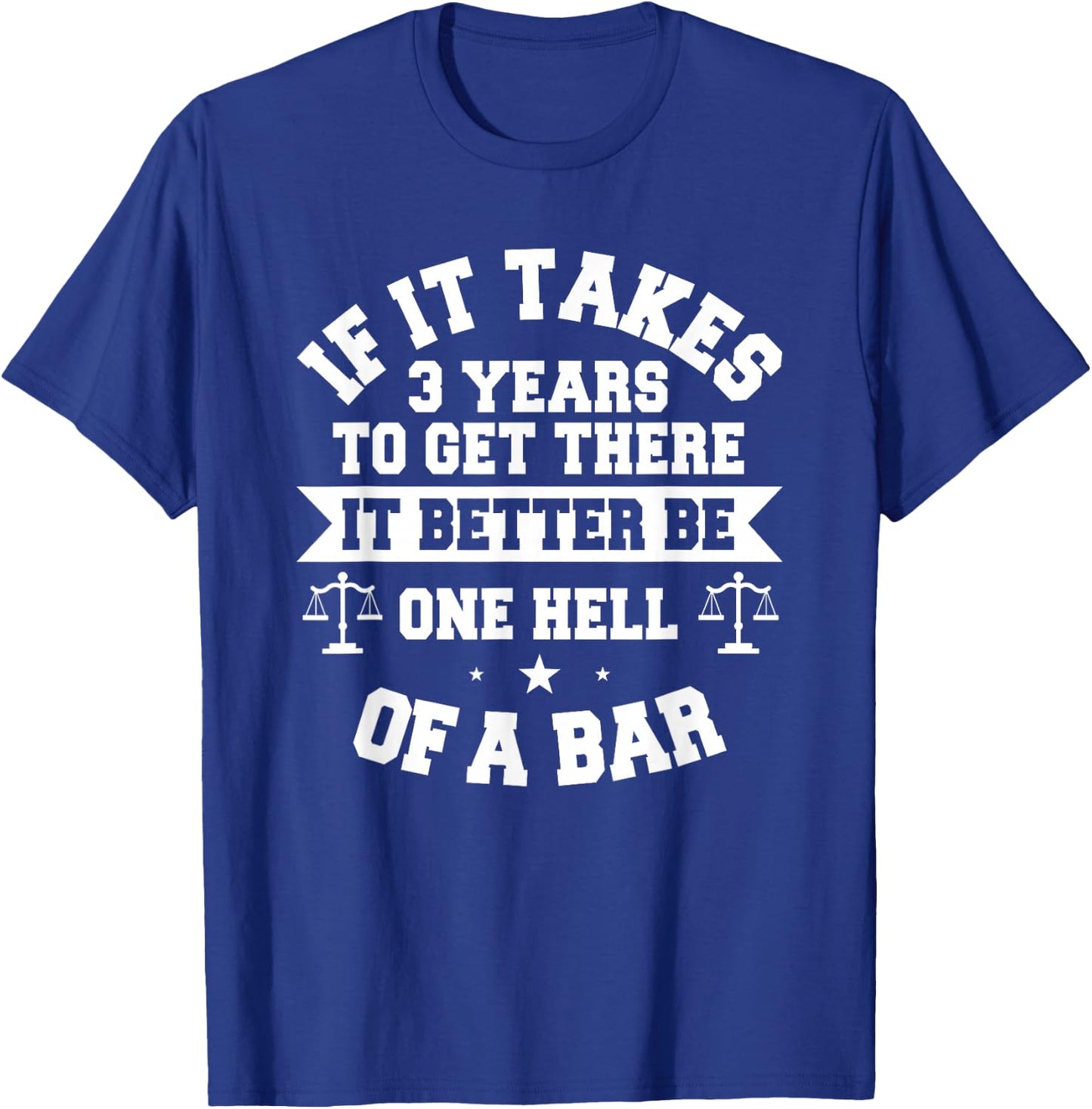 Lawyer Future Attorney Bar Exam Law School Student Aspiring T-Shirt - T-Shirt | Royal