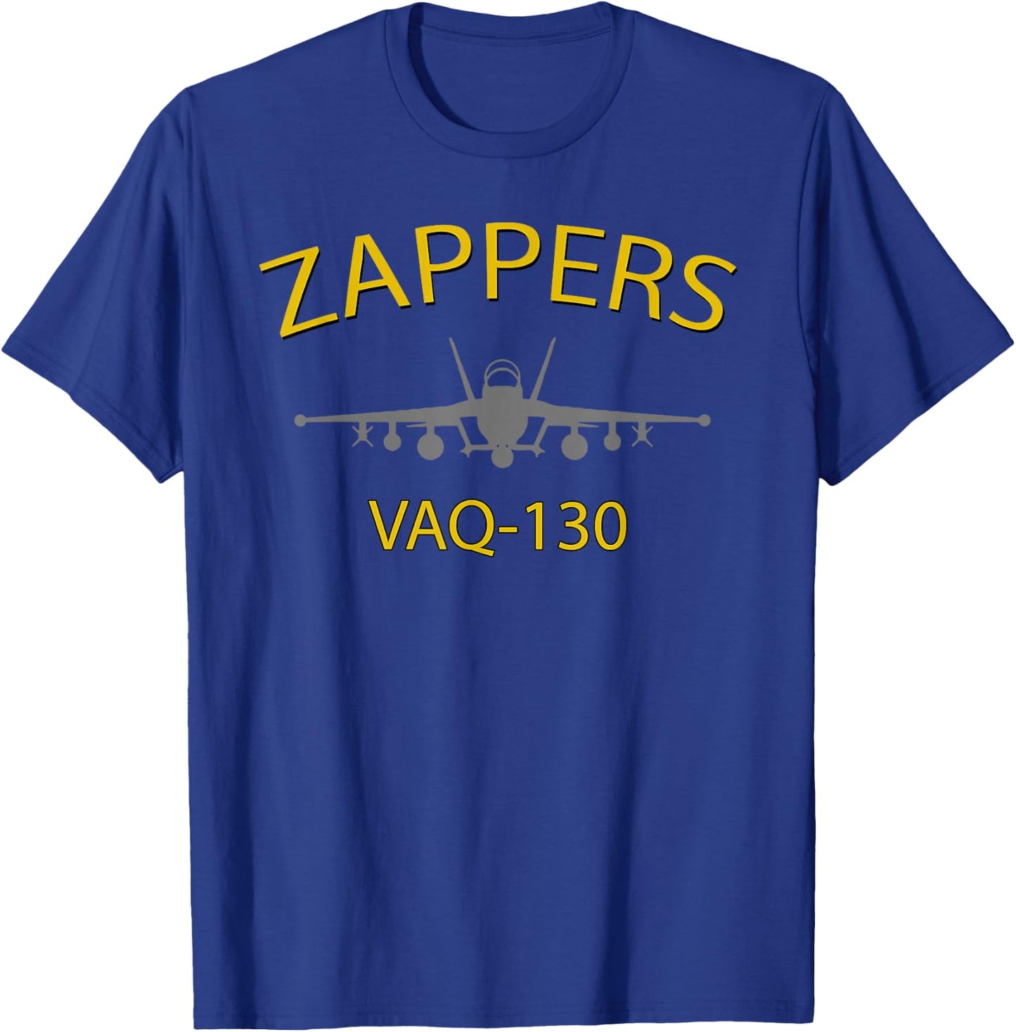 VAQ-130 "Zappers" Naval Squadron EA-18 (F-18) Jet T-Shirt - T-Shirt | Royal