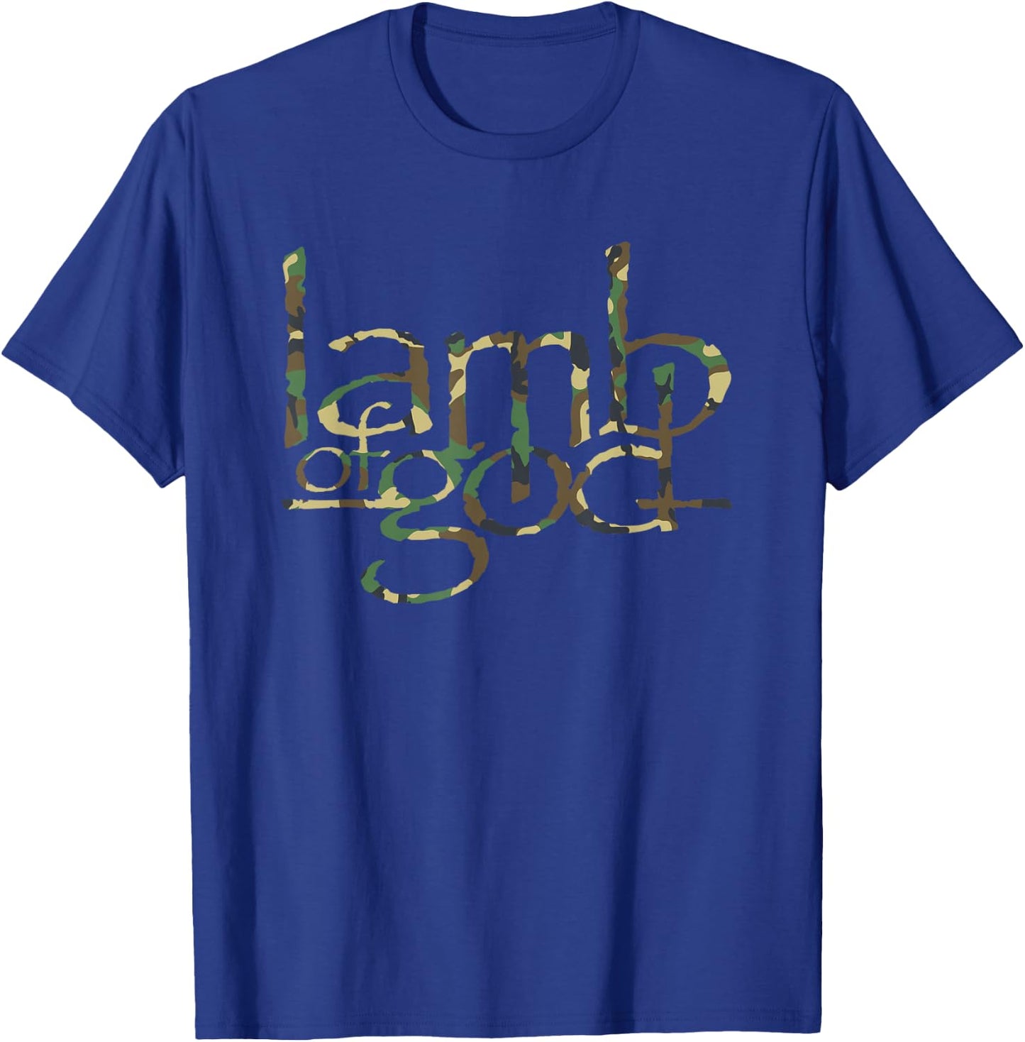 Lamb of God – Memorial Day Camouflage Logo T-Shirt - T-Shirt | Royal