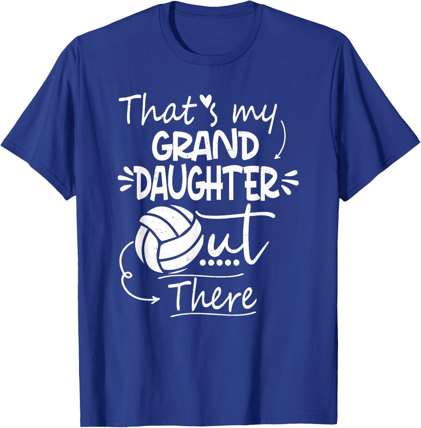 That's My Granddaughter Out There Volleyball For Grandma T-Shirt - T-Shirt | Royal