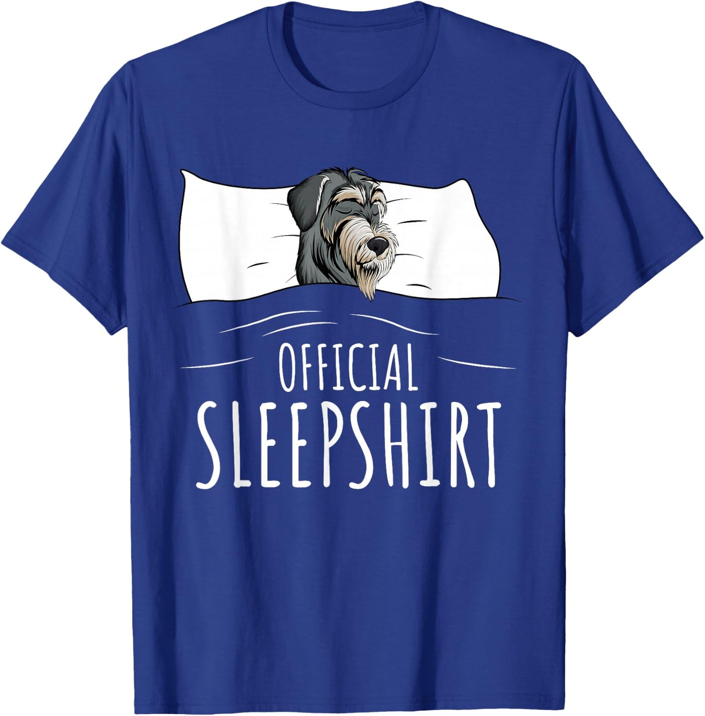 Miniature Schnauzer Pajama Official Sleepshirt T-Shirt - T-Shirt | Royal