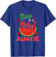 One in a Melon Auntie 1st Birthday Party Family Matching T-Shirt - T-Shirt | Royal