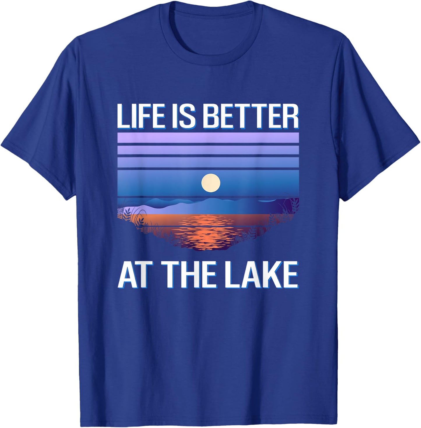 Life is better at the lake - Lake life boat T-Shirt - T-Shirt | Royal