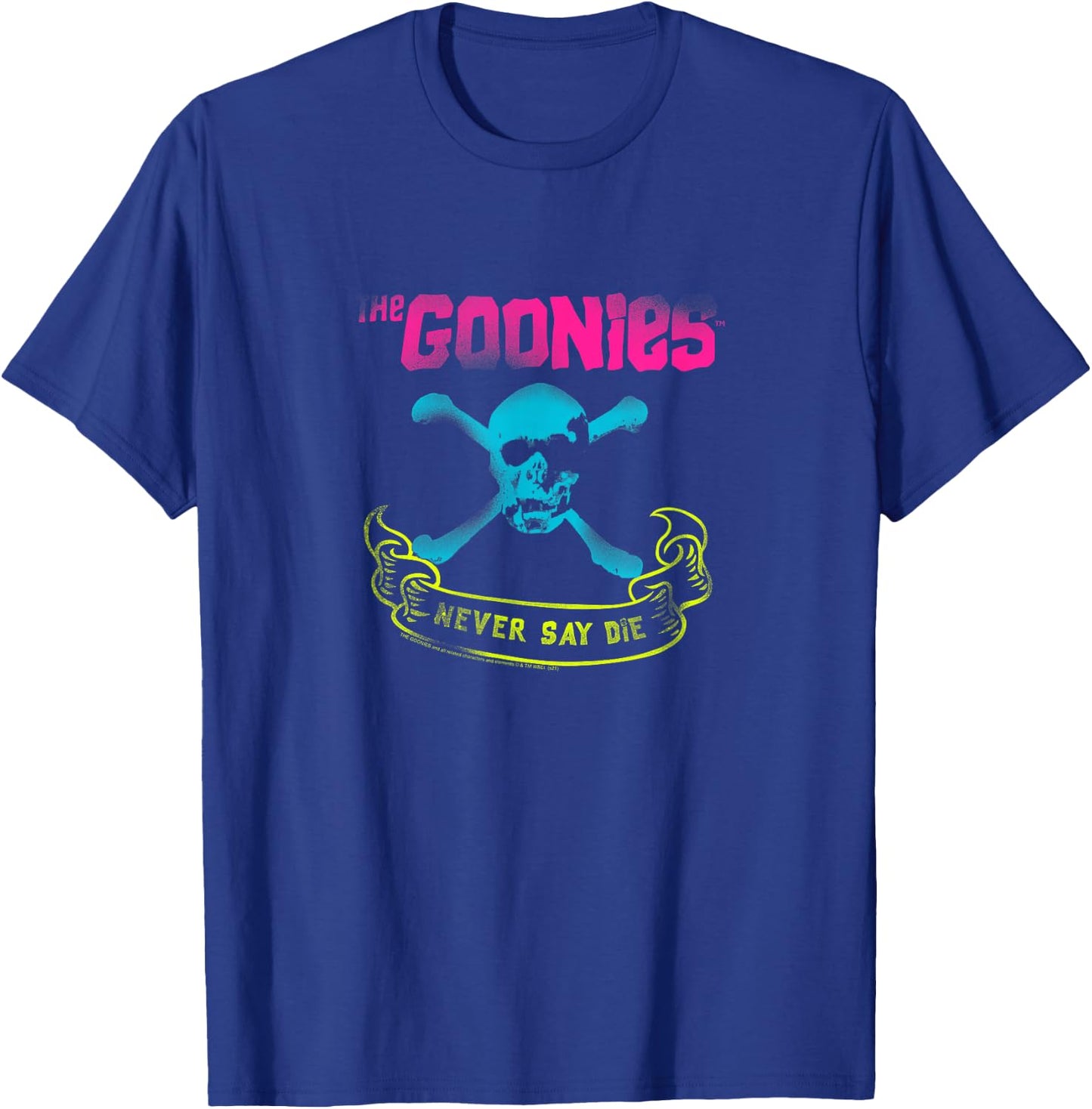 The Goonies Neon Never Say Die Spray Paint Movie T-Shirt - T-Shirt | Royal