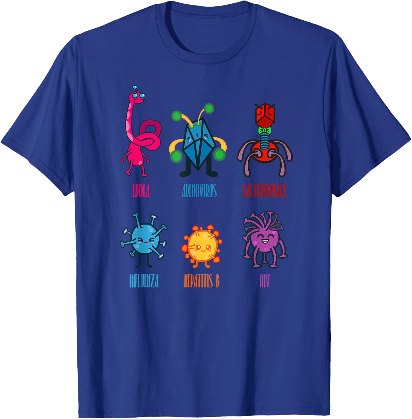 Cute Virus for Virologists T-Shirt - T-Shirt | Royal
