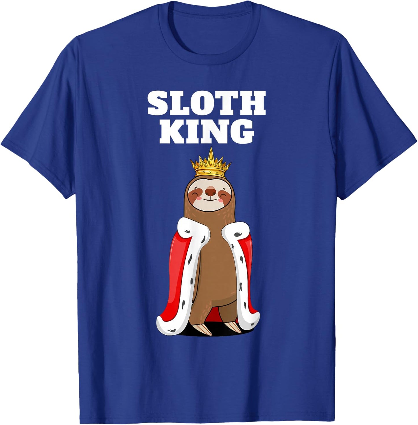 Sloth King | Boys Sloth | Sloth T-Shirt - T-Shirt | Royal