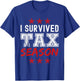 I survived Tax Season - Funny Tax Season T-Shirt - T-Shirt | Royal