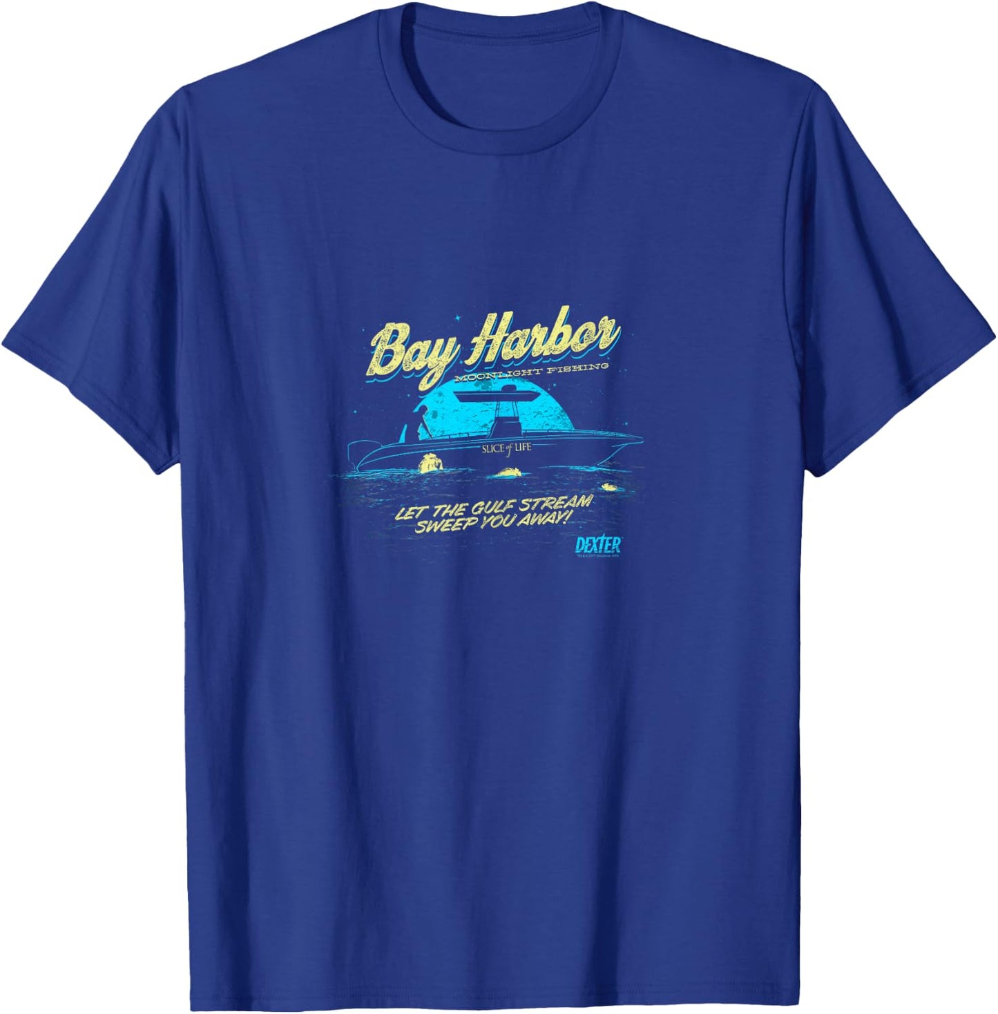 Dexter Moonlight Fishing T-Shirt - T-Shirt | Royal